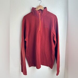 Eddie Bauer | Rust Orange Pullover Fleece